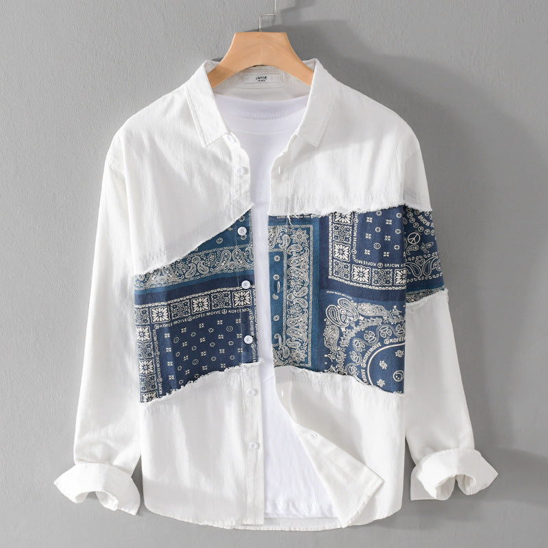 Fashion Casual Top Youth Pu Shuai Shirt Coat